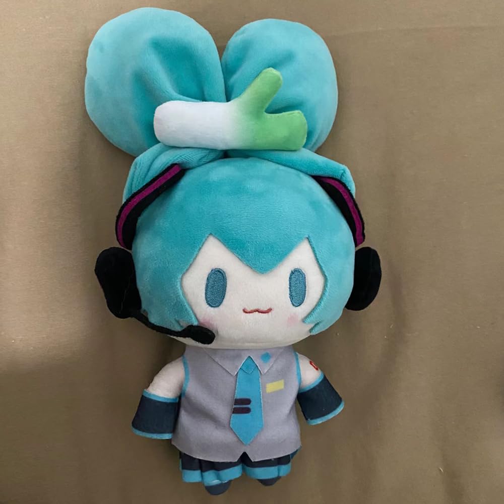 Amazon.co.jp: 初音 ぬいぐるみ ミク 人形 15cm ドール 葱 星 ミク